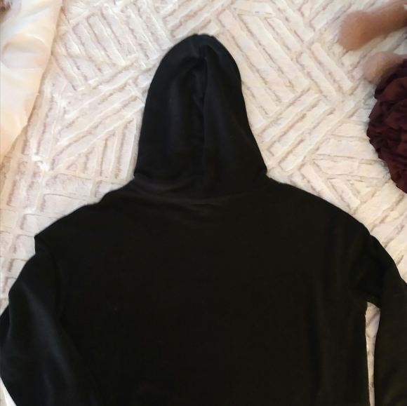 Calvin Klein Polar Fleece Cropped Hoodie - Picture 2 of 5